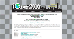 Desktop Screenshot of netgames2010.ntpu.edu.tw